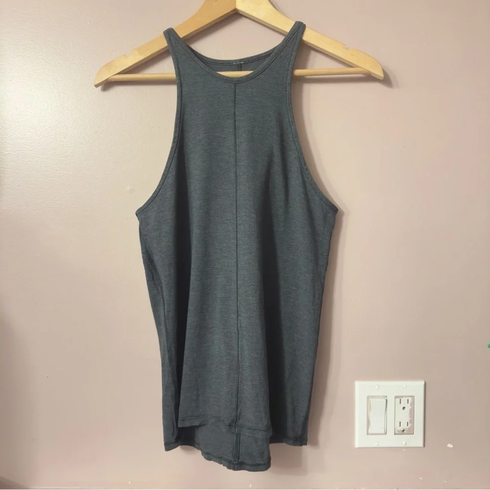 Lululemon Find Your Zen Tank Heathered Black Women Size 6? - Picture 3 of 7